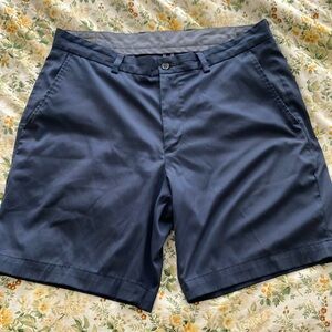Brooks Brothers Blue Flat Front Shorts Lightweight Design